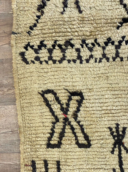 5x6 FT Moroccan woven unique area rugs.