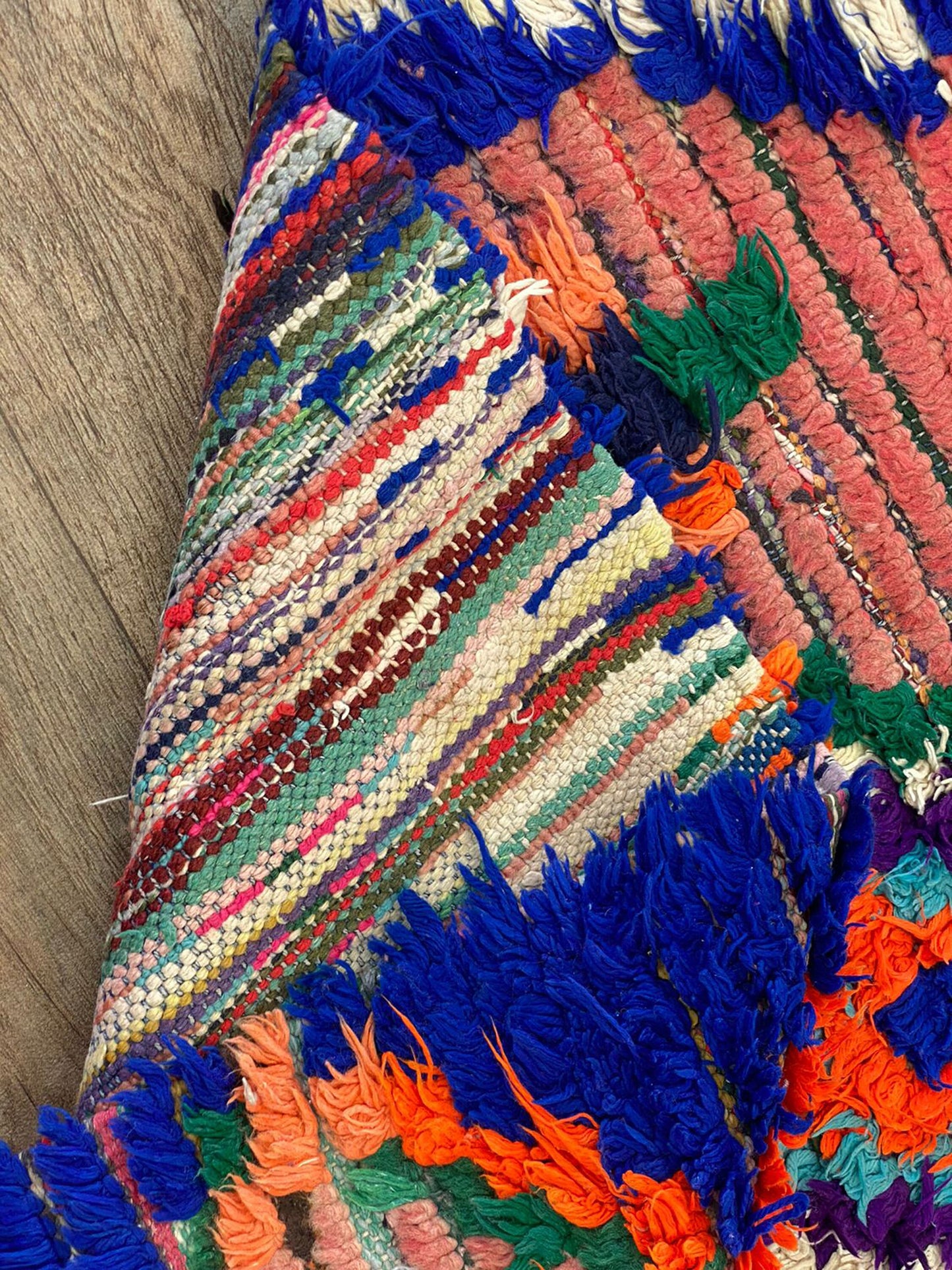 3x8 FT colorful unique Moroccan woven runner rugs.