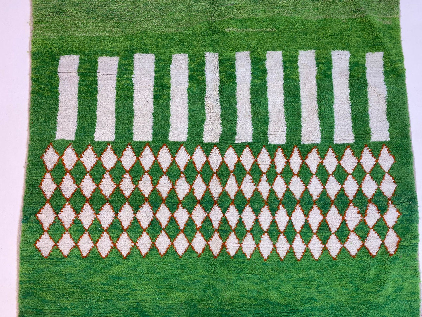 Custom rug, Moroccan wool Green area rug, Handmade Berber area rugs,