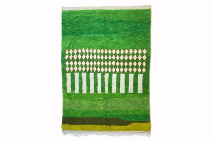 Custom rug, Moroccan wool Green area rug, Handmade Berber area rugs,