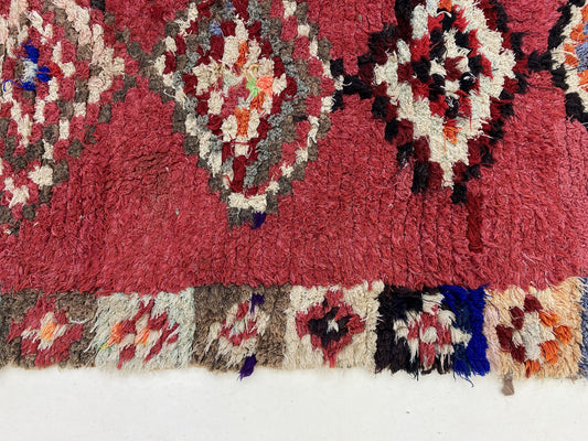 Moroccan runner, Berber soft woven rug runner 3x9 ft.