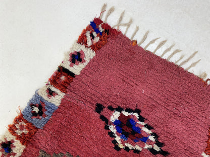 Moroccan runner, Berber soft woven rug runner 3x9 ft.