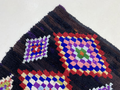 Moroccan woven Colorful runner rug 3x6 ft.