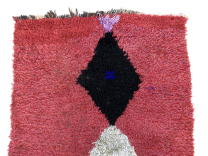 3x5 Moroccan Diamond Boho Small Area Rug.