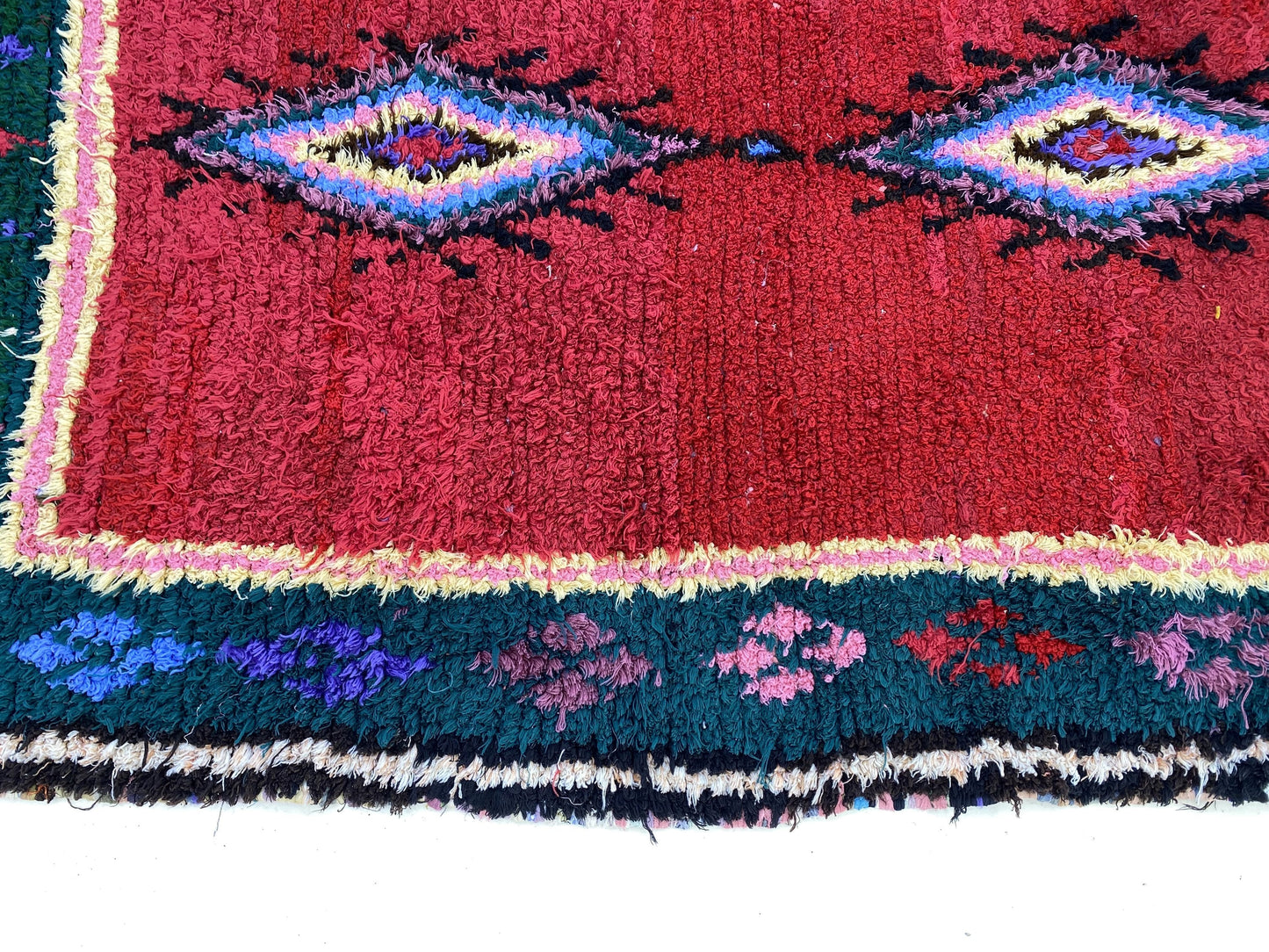 4x6 Woven Moroccan Colorful Tribal Area Rug.