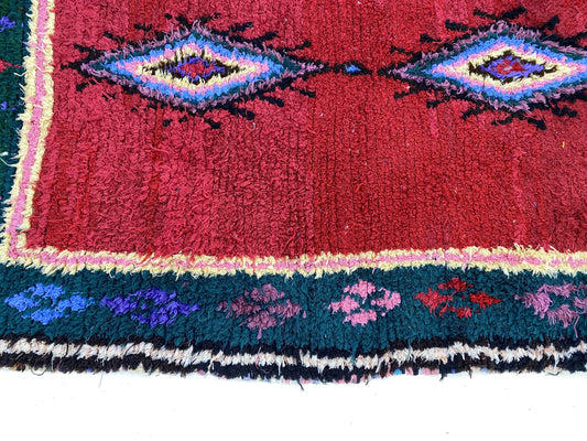 4x6 Woven Moroccan Colorful Tribal Area Rug.