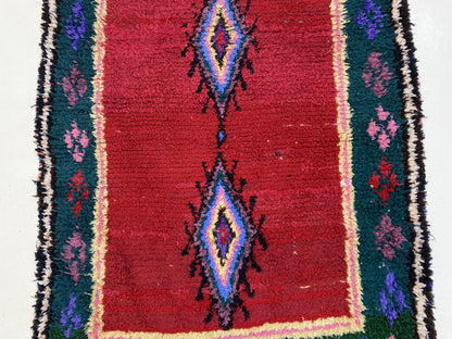 4x6 Woven Moroccan Colorful Tribal Area Rug.