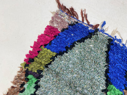 Moroccan diamond 3x9 runner rugs, Long colorful rug runner.
