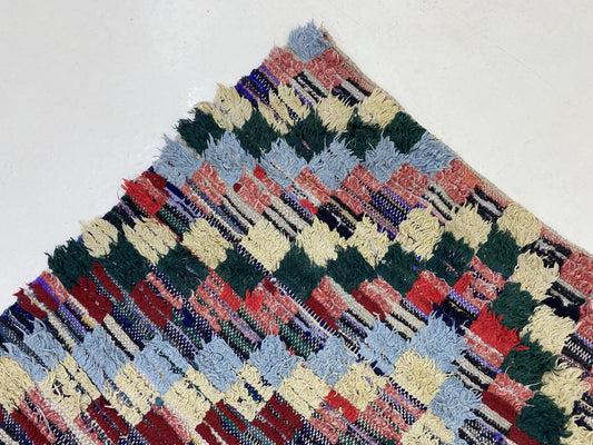 Moroccan vintage long runner rug 3x10 ft.
