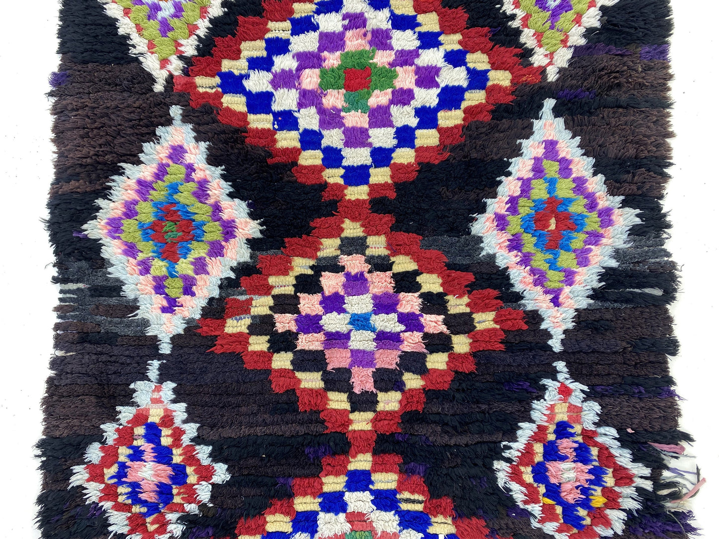 Moroccan woven Colorful runner rug 3x6 ft.