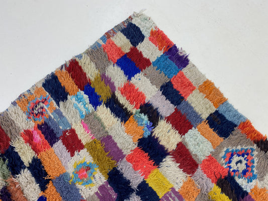 Moroccan Colorful Boho Tribal Area Rug 5x6.