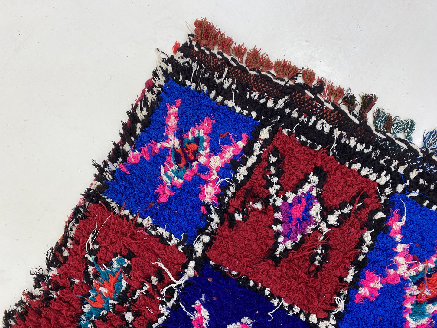 Moroccan Vintage Berber Woven Runner Rug 3x8.