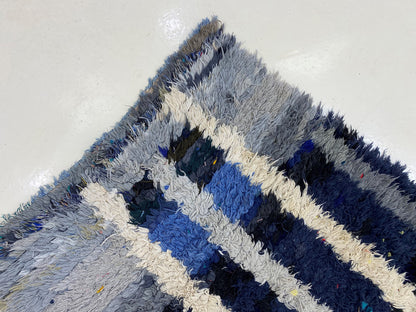 Tapis de couloir tissé marocain 2,5x6, tapis de couloir berbère vintage.