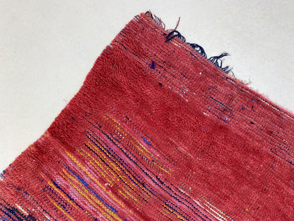 Moroccan solid Area Rug 5x9, wool Vintage woven rug.