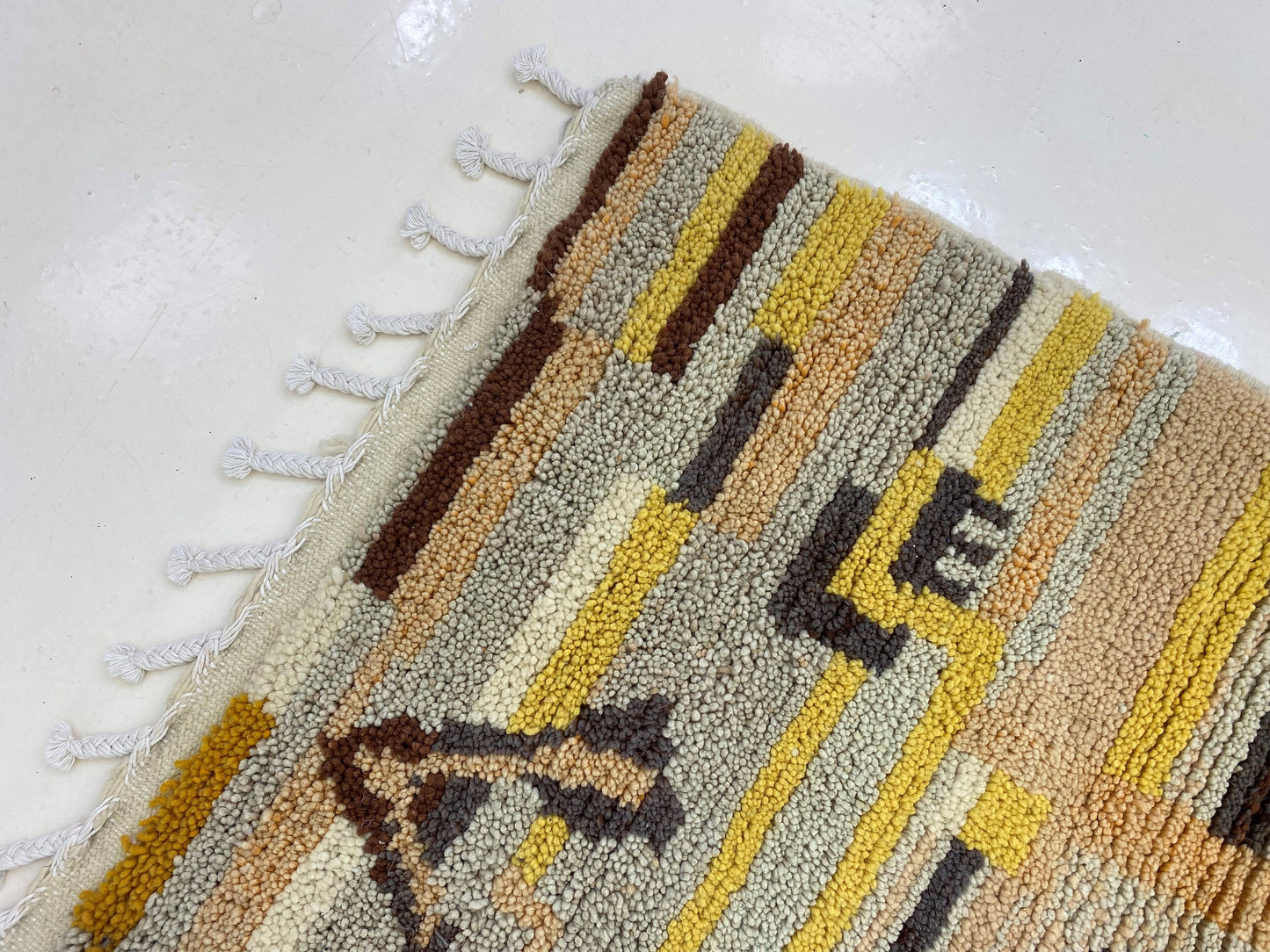 Unique Handcrafted Rug, Moroccan Berber Rug - Custom Colorful handmade rug.