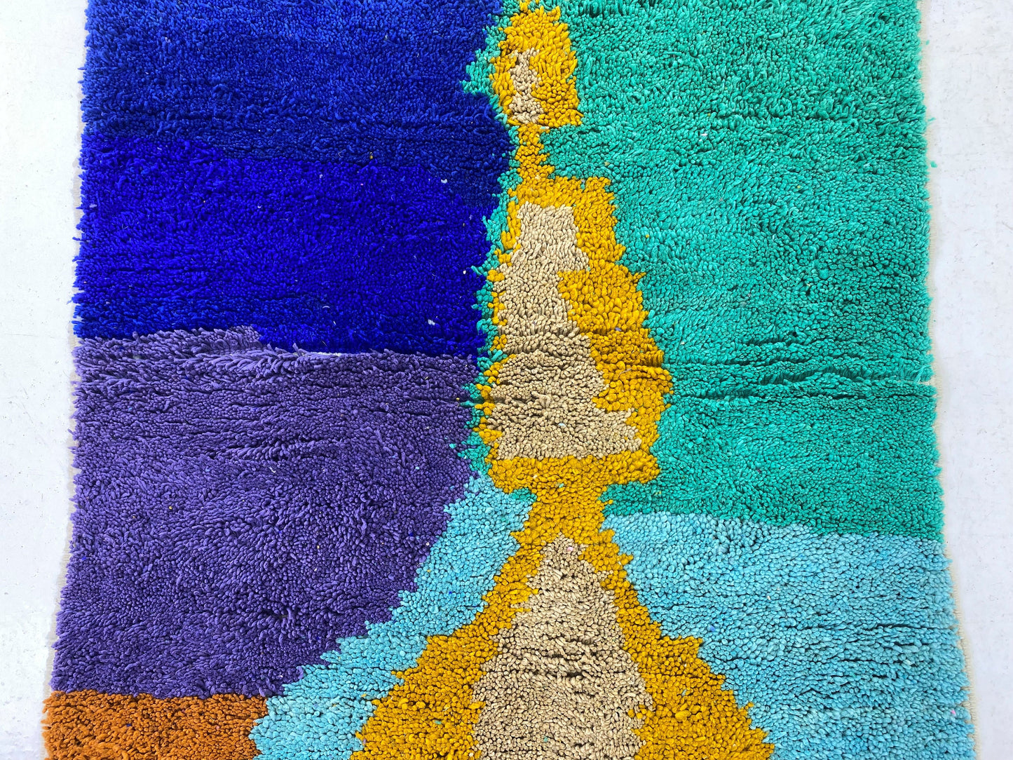 handmade colorful rug, Custom Moroccan Berber Rug, kitchen area rug.