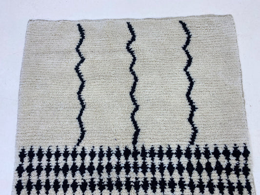 custom rug, Fluffy Kitchen rug, Moroccan handmade wool Berber Funky area rugs.
