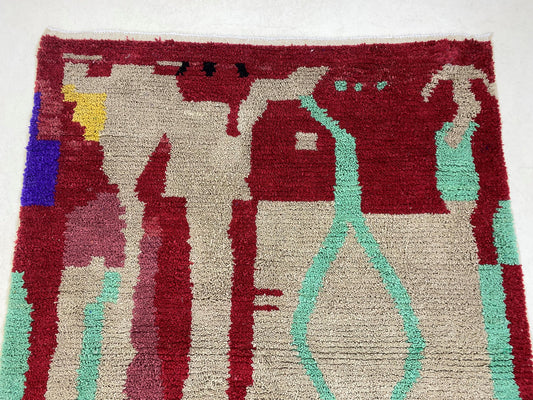 Moroccan Berber area rug, handmade wool Berber area rugs, colorful unique design for your house.
