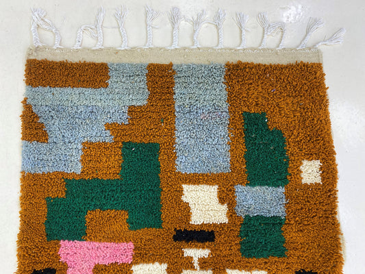 Tapis berbère marocain fabriqué à la main - Tapis unique personnalisé - Tapis fabriqué sur commande.