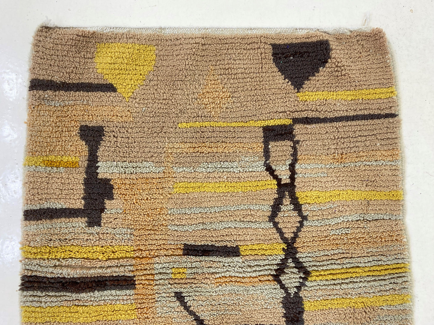 Unique Handcrafted Rug, Moroccan Berber Rug - Custom Colorful handmade rug.