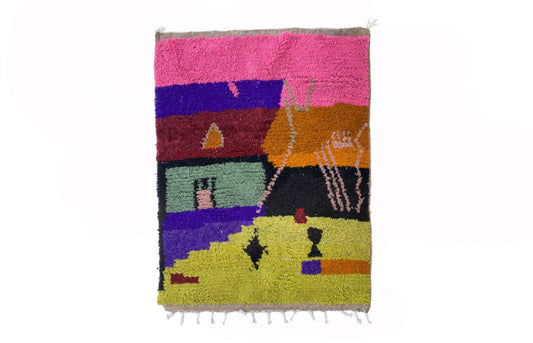Unique Custom Berber Rug - Colorful and Woven Berber area rugs.