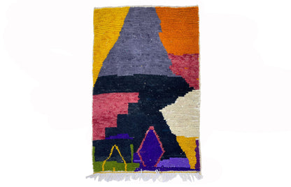 Moroccan Berber Rug, handmade wool area rugs, colorful unique rug.