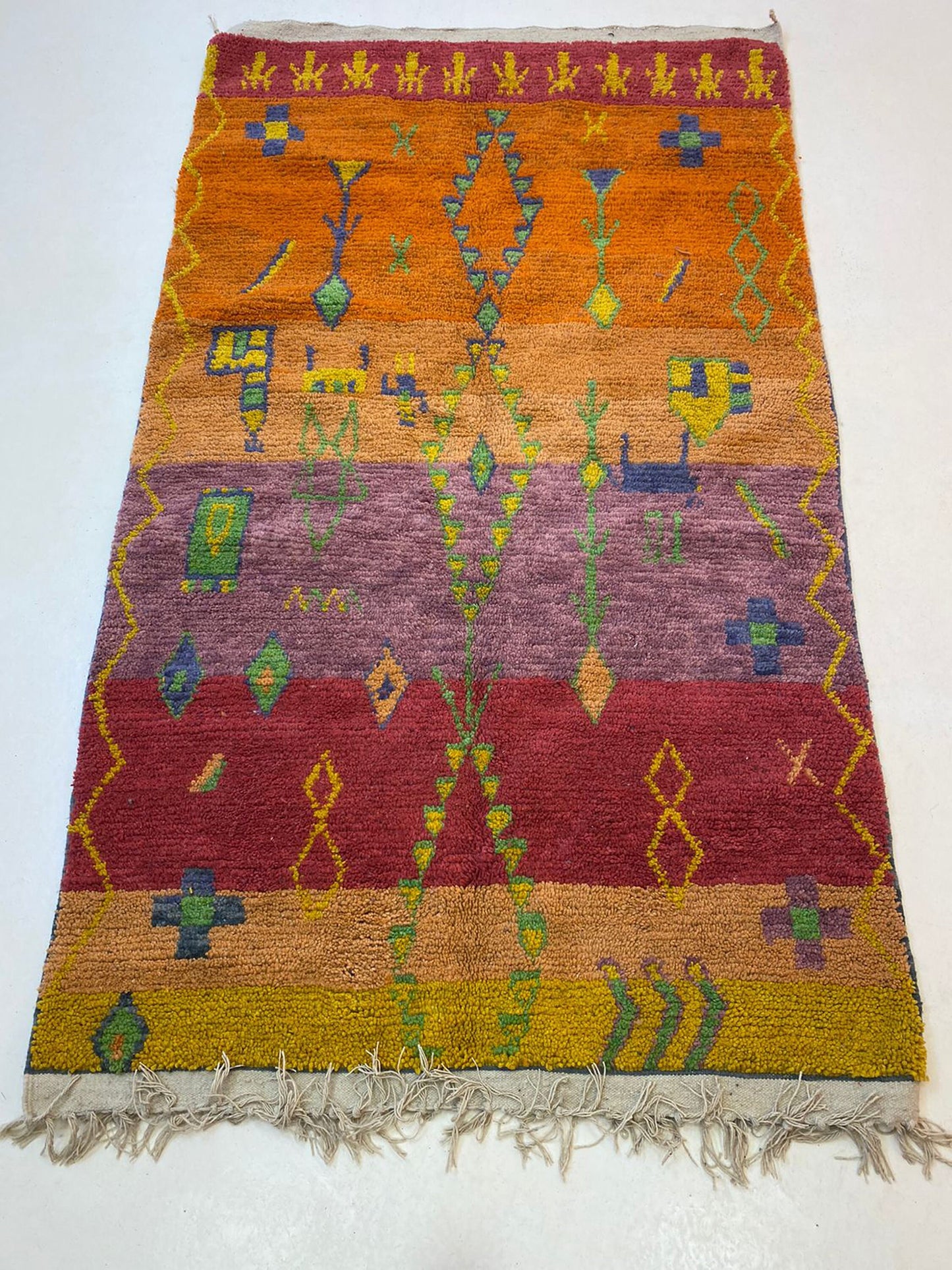 Moroccan Berber area Rug, custom Handwoven Wool Rug.