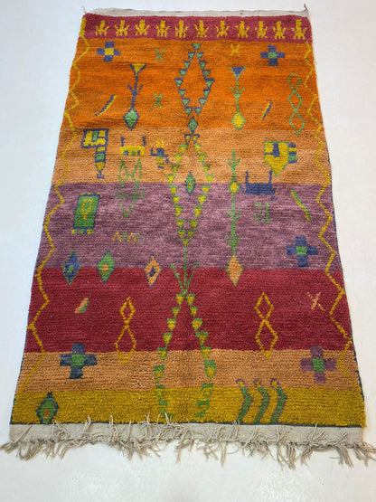 Moroccan Berber area Rug, custom Handwoven Wool Rug.