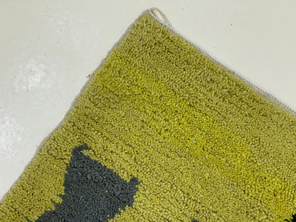 Handmade Berber Wool Rug, Custom Size Moroccan Colorful Area Rug.