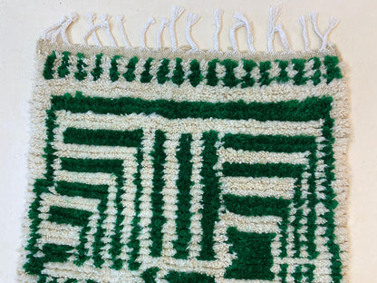 Unique Handmade Moroccan Rug Runner, Colorful Boho Hallway Decor Runner Rug.