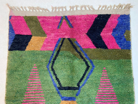 Custom Moroccan Berber Rug, Handmade Colorful Area Rug.