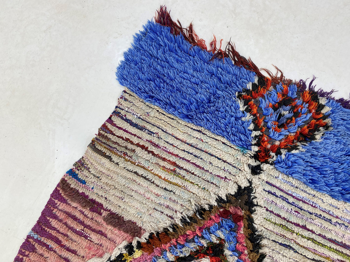 Narrow Berber Moroccan 3x9 Rug Runner, Long Worn Diamond Runner Rug.