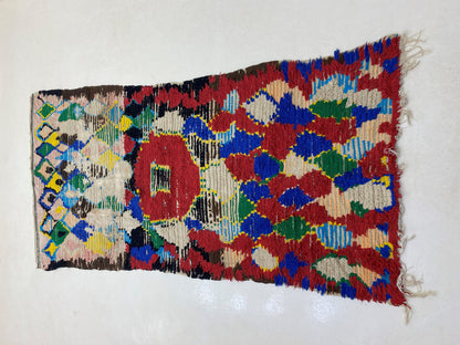 5x9 Moroccan Area Rug, Authentic Vintage Decor.