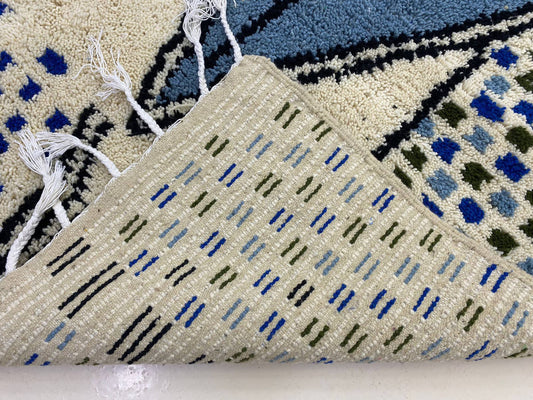 Large Handmade Moroccan Area rug, Custom Size Berber Rug.