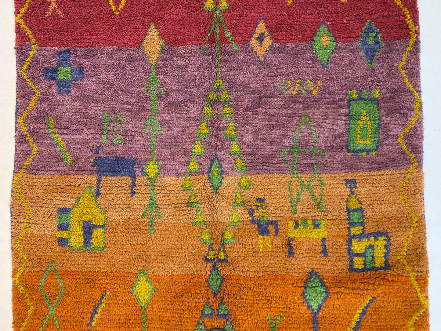 Moroccan Berber area Rug, custom Handwoven Wool Rug.