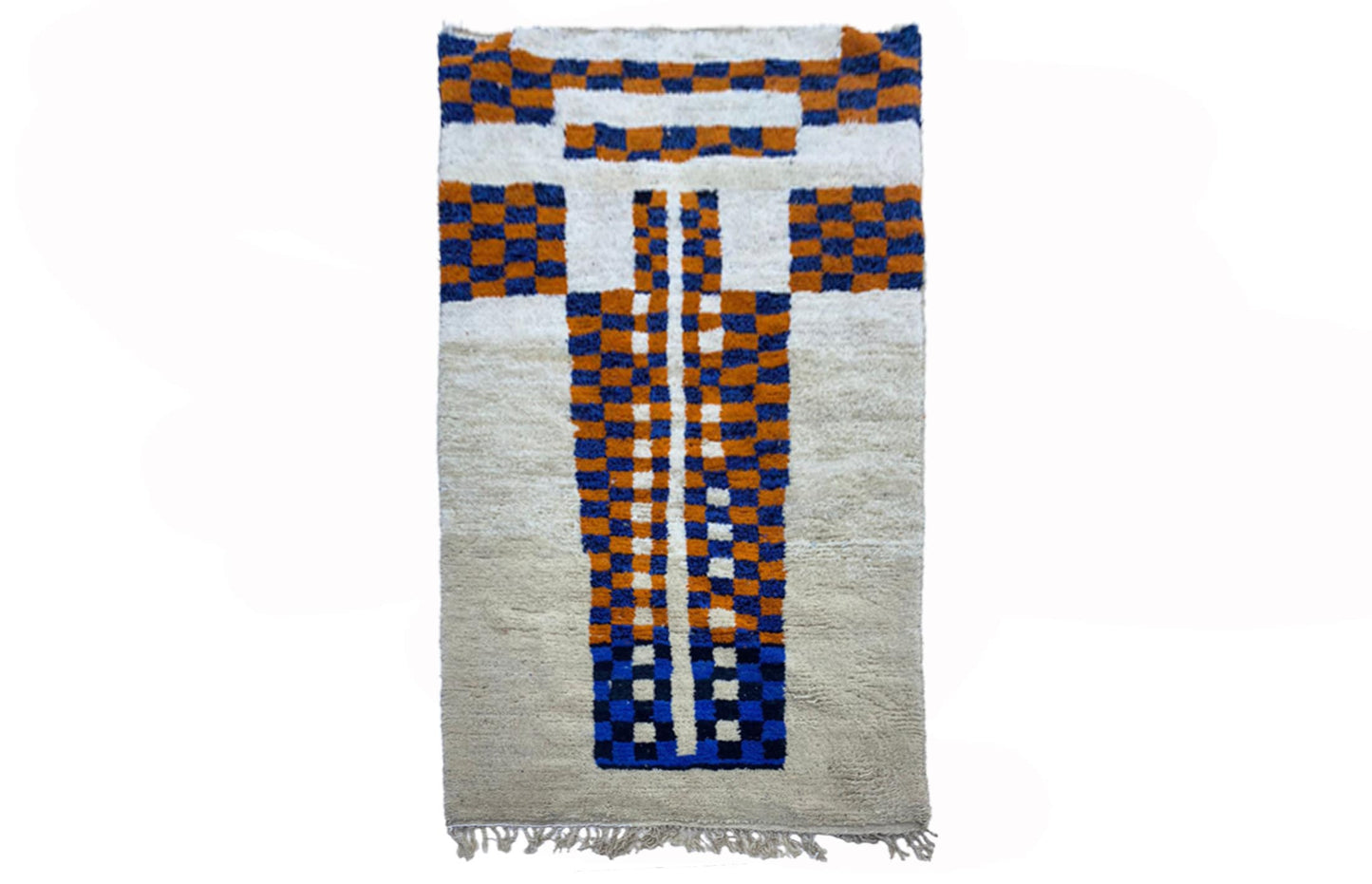 Handwoven Moroccan Rug, Vibrant Berber Area Rug.