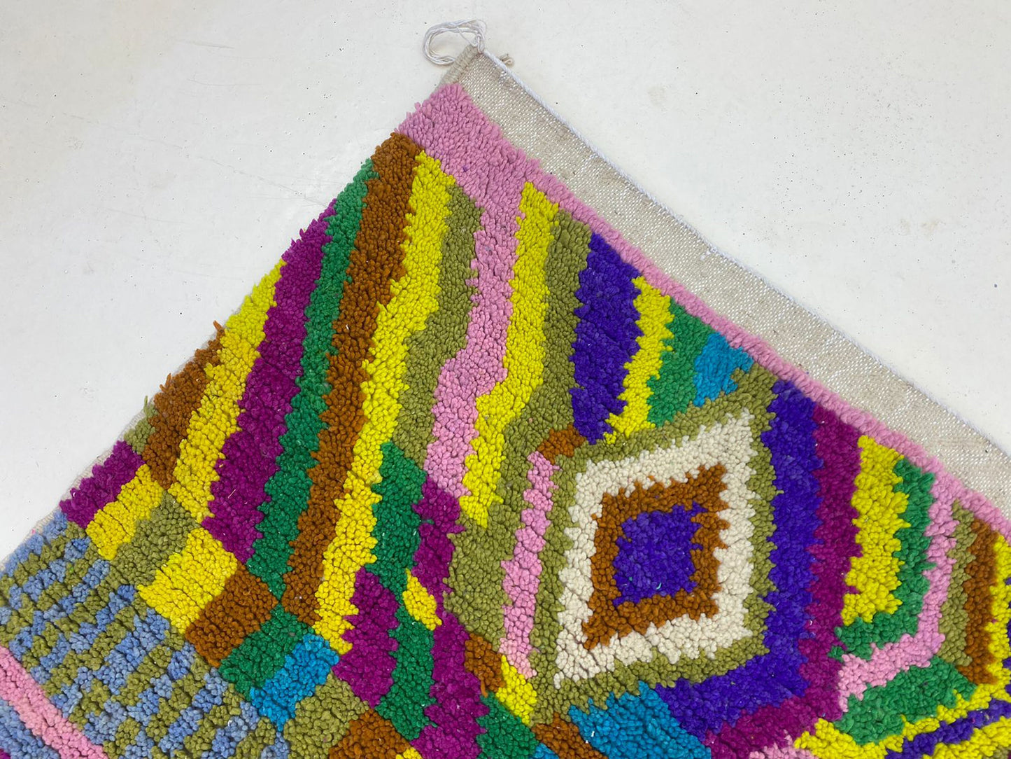 Customized Moroccan Area Rug, Handcrafted Living Room Decor.