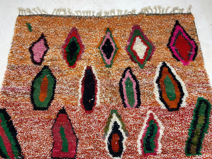 Custom Moroccan Area Rug, Handmade Wool Accent Rug.