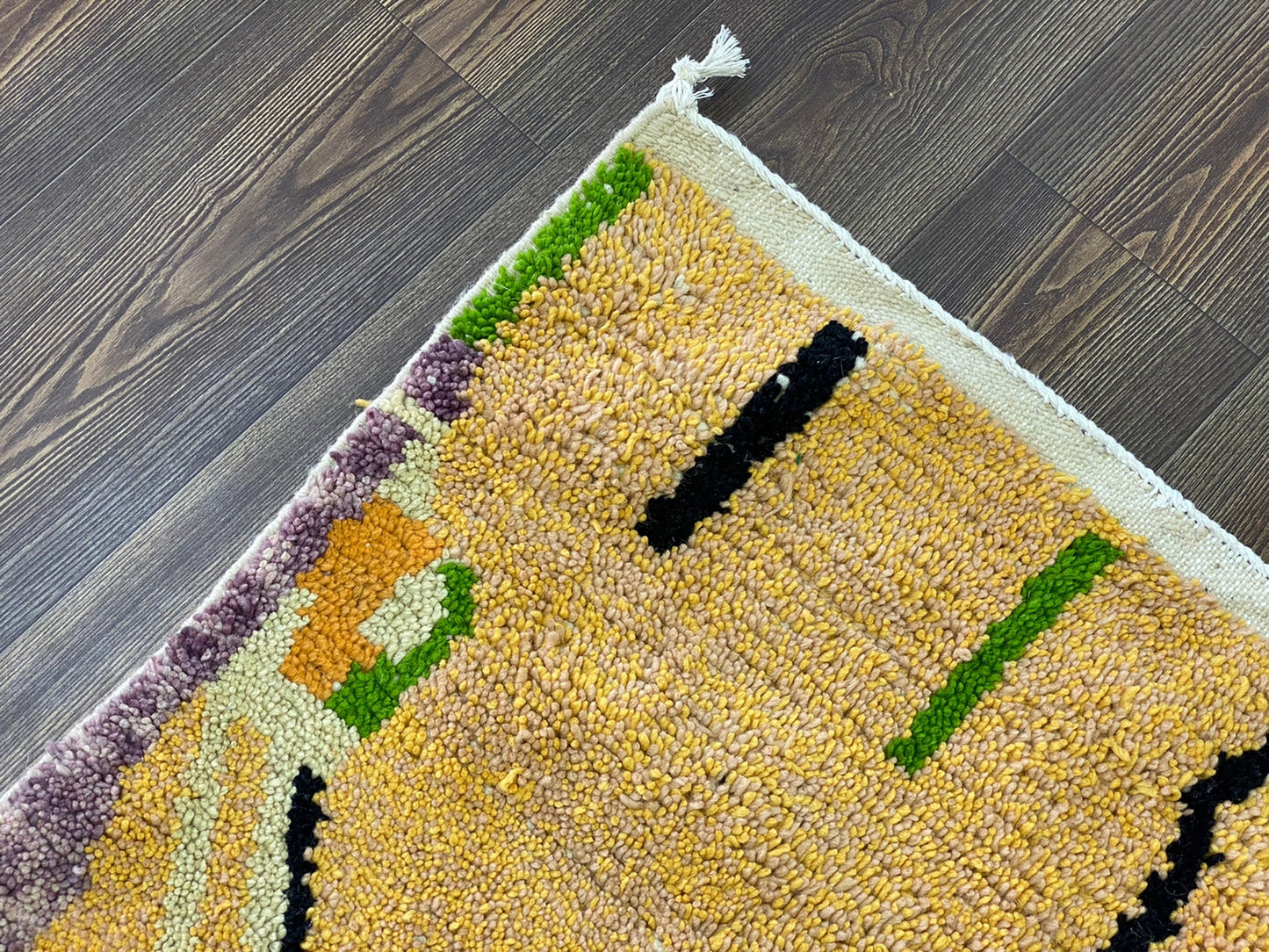 Handmade Moroccan Berber Rug, Colorful Unique Woven Area Rug.