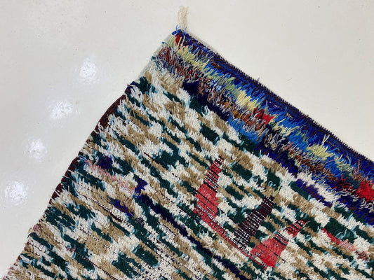 Moroccan Rug, 3x6 Vintage Colorful Bohemian Runner Rug, Unique Cozy Runner Rug.