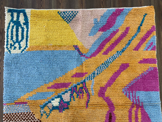 Unique Custom Berber Rug, Handmade Moroccan Rug for Living Room.