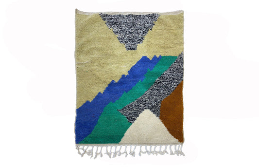 Customize Colorful Moroccan Berber Area Rug, Unique Bohemian Decor Rug.