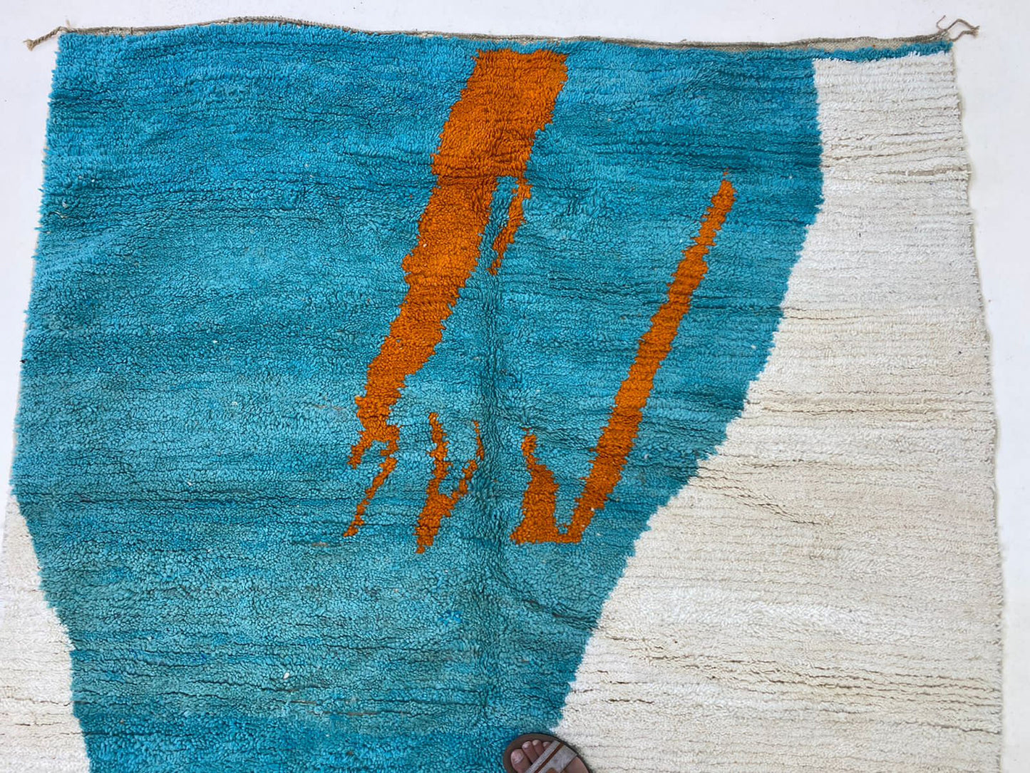 Custom Moroccan Wool Rug, Handmade Berber Colorful Rug.