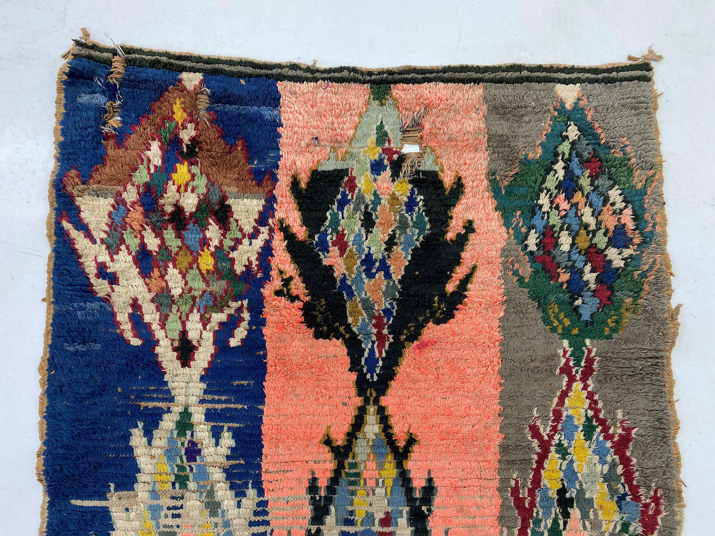 Moroccan Rug, 4x8 Artistic Vintage Colorful Rug, Berber Home Decor.