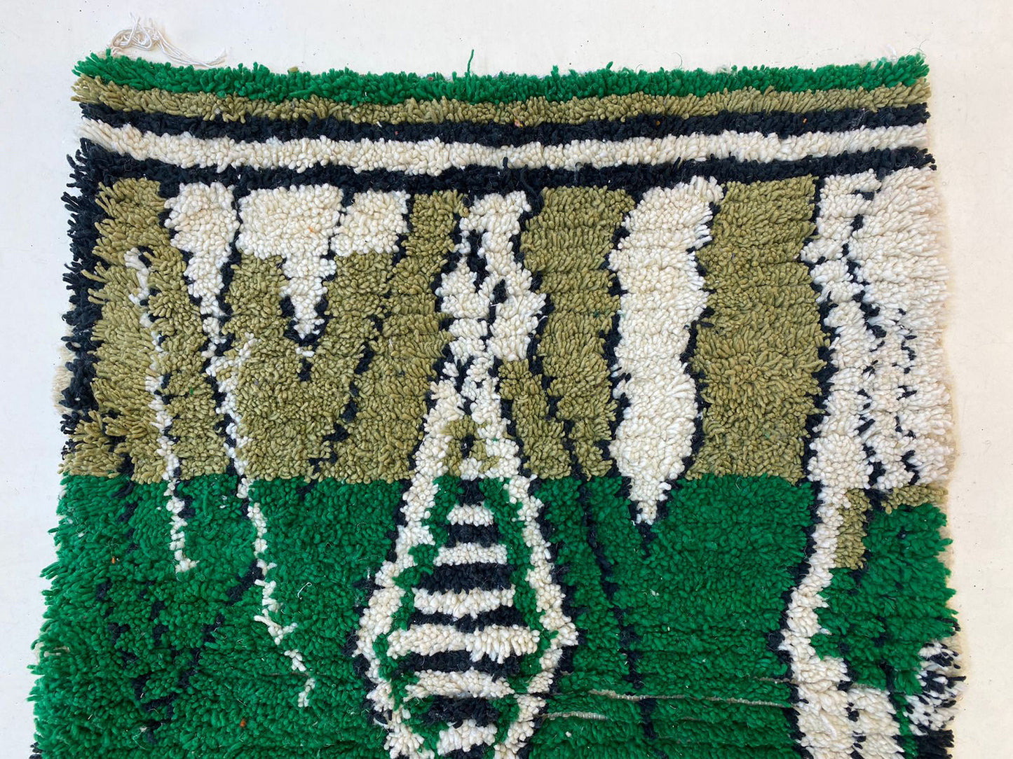 Handmade Colorful Berber Wool Rug, Custom Moroccan Home Decor.