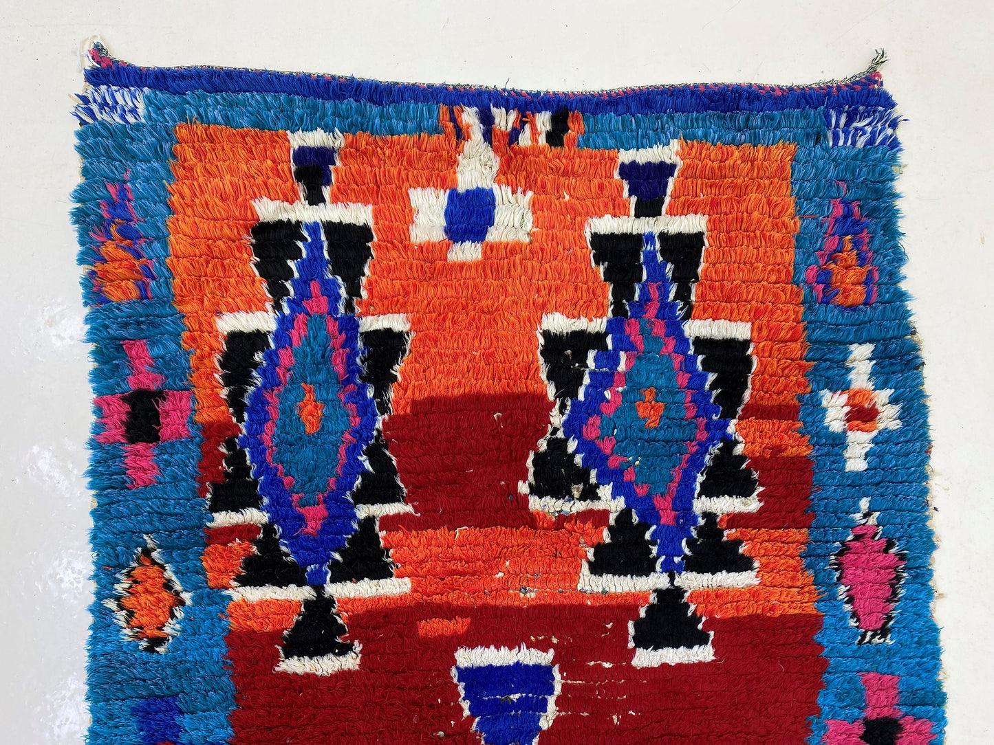 Moroccan Runner Rug 3x7, Vintage Home Decor Runner Rug.