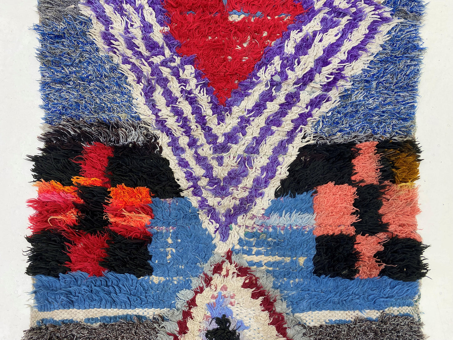 Narrow Moroccan Runner Rug, Unique Vintage 2x8 Rug Runner.