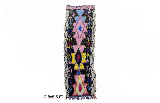Berber Moroccan Runner Rug 3x9, Vintage Home Decor Rug .