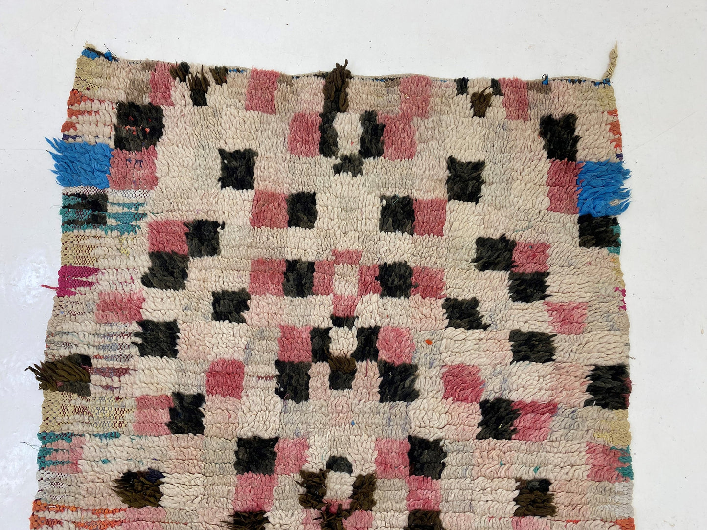 Moroccan Runner Rug 3x10, Vintage Berber Design Rug.
