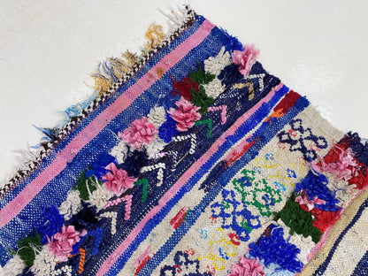 Small flatweave colorful 2x6 Rug Runner.